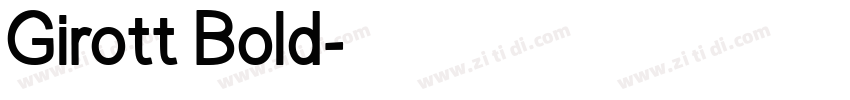 Girott Bold字体转换